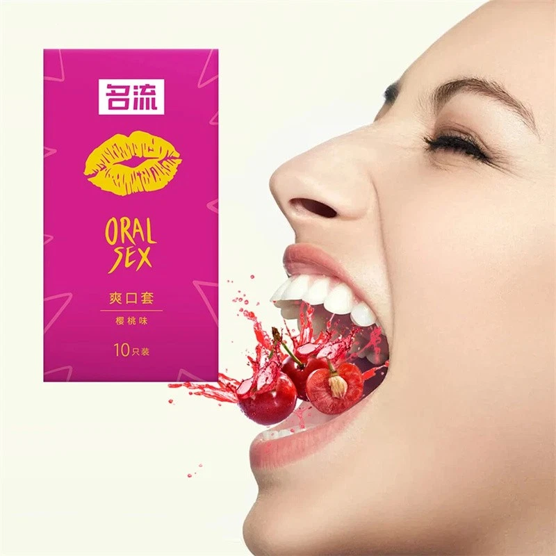 Preservativos para sexo oral sabor cereja látex manga boquete 10~50 peças - Imagem 4 de 4