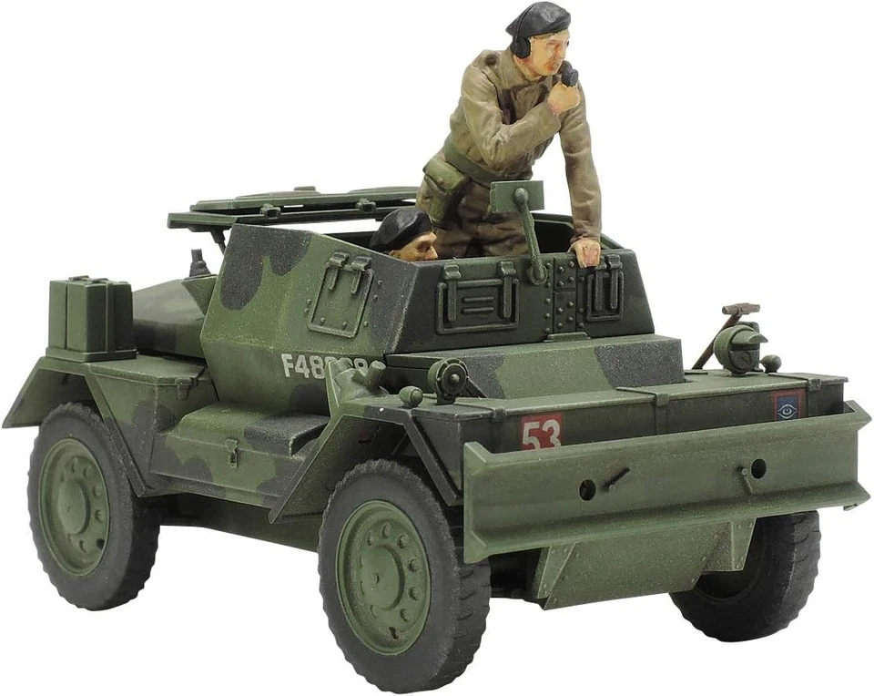 Tamiya 1/48 n.81 BRITISH ARMORED SCOUT CAR DINGO Mk.II Model kit 32581 JAPAN81 - Immagine 2 di 4