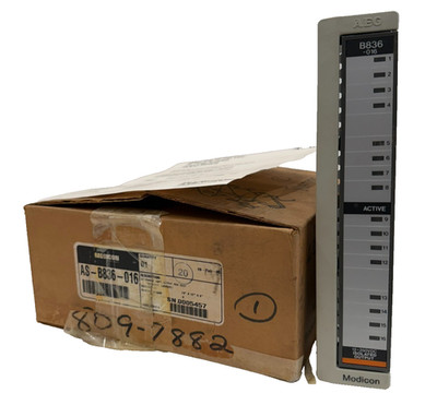 NEW MODICON AS-B836-016 I/O MODULE 12-250VDC B836-016 ASB836016