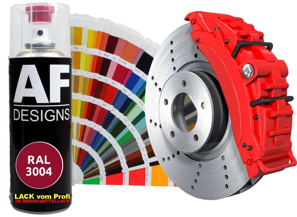 2K Bremssattellack Set RAL Spraydose hitzebeständig 300° Bremssattelfarbe ALLE F - Bild 3 von 4