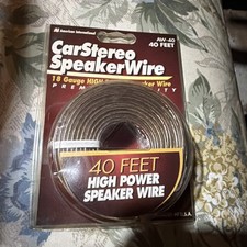 18 Gauge AW-40 High Power Speaker Wire Car Audio Stereo Cable 40 Feet