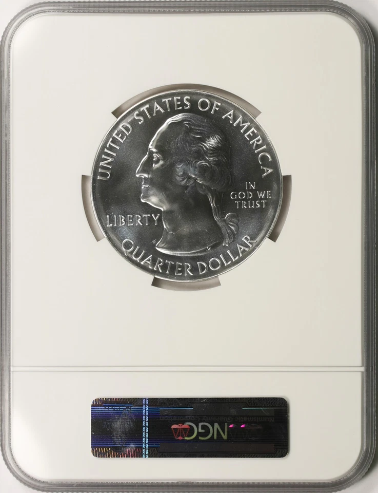 2016 25c Cumberland Gap ATB 5oz Silver Quarter 25c NGC MS69 PL - Image 2 of 4