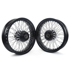 72 Spoked Wheels Rims 16x3.5 For Harley Heritage Softail Classic Flstc Flstn New
