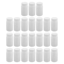 24pcs Plastic Pill Bottles: Medicine Tablet Holder 100ml/3oz - Capsule Storage
