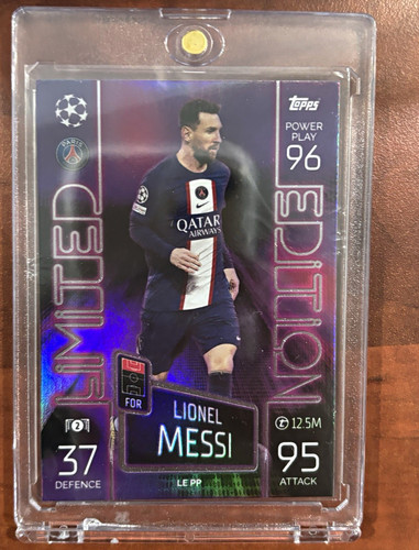 2022-23 Topps Match Attax Lionel Messi “Purple Power” Limited Edition