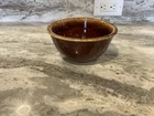 Vintage Hull Pottery Brown Drip Bowl Oven Proof 7” USA