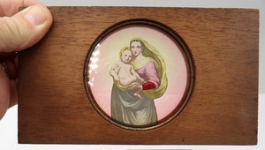 20 Magic Lantern 4x7 Wood Slides Christian Scenes