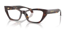 Versace 0VE3373U 108 Dark Havana Cat Eye Women's Eyeglasses