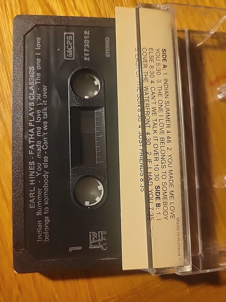Earl Hines   fatha plays classics    cassette - Image 3 of 3