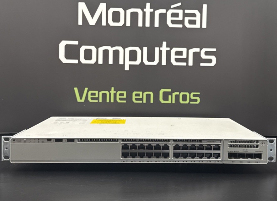 Cisco C9200-24T-A 24-Port GbE Network Switch /w C9200-NM-4G & 2x Power Supply