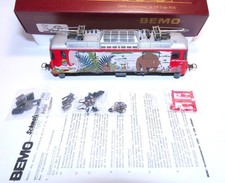 Bemo 1258 H0m Ge 4/4 II 634 "Bärenland Arosa" custodia nuova, 3 poli, 1a condizione