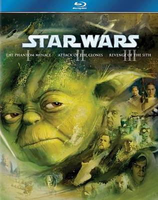 Star Wars Trilogy: Episodes I-III (Blu-ray Disc, 2011, 3