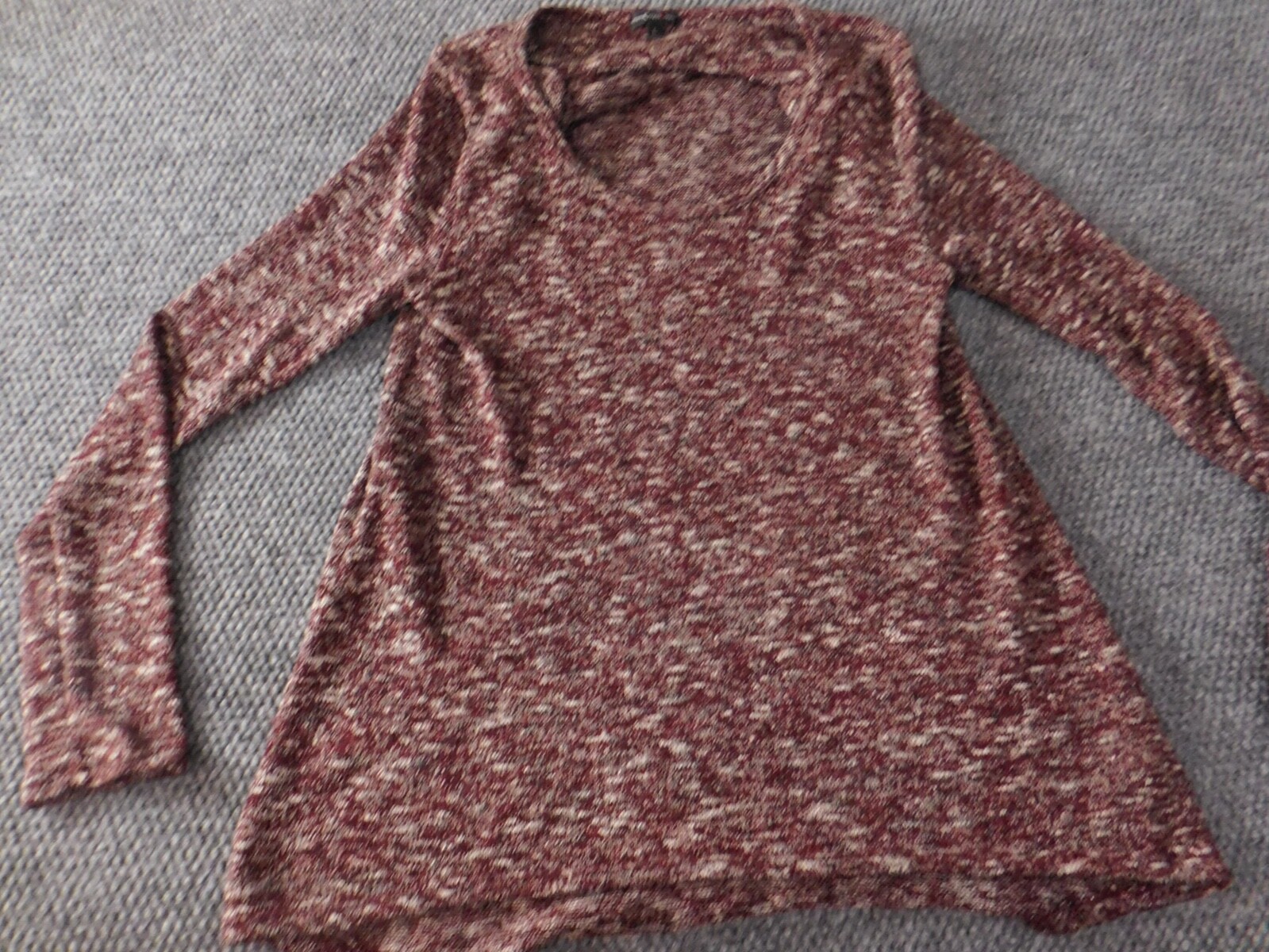 Red Sweater Large pullover stretch  pullover top - image 3