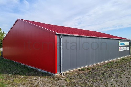 Isolierte Stahlhalle 15x20x5m PV-Bereit Industriehalle Lagerhalle Gewerbehalle - Bild 8 von 16