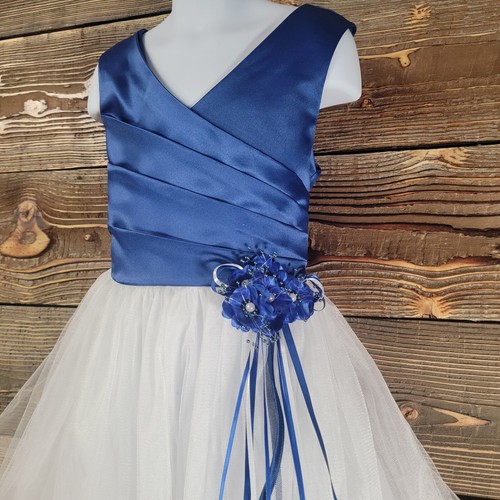 VTG Girls Party Dress Flower-Girl Princess Bridesmaid Pageant Holiday Sz 8 USA - Picture 2 of 20