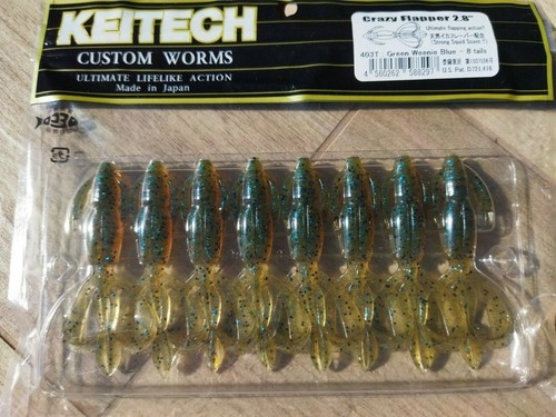 Keitech Angelköder CRAZY FLAPPER 2,8" (8 Stck.) Duftköder Drop Shot Jig Texas - Bild 18 von 20