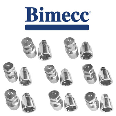Ersatzschlüssel für BIMECC Felgenschlösser Schlüsselcode 71 72 73 74 81 82 83 84