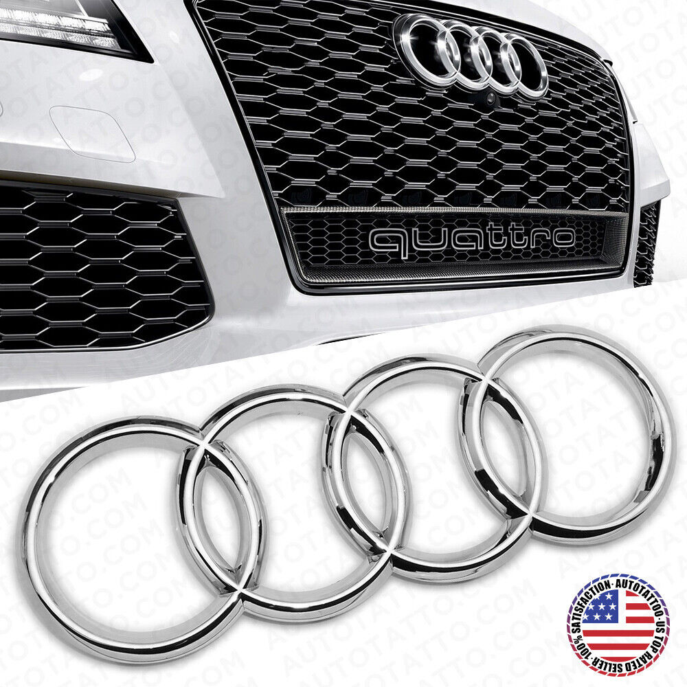 For Audi OEM Front Grille Rings Badge Logo Q3 SQ5 A6 A7 S7 | eBay