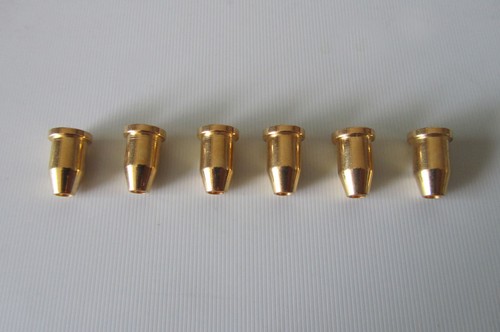 6x Gold Guitar String Through Body Ferrule 1/4" String Ferrules for Telecaster - Picture 3 of 4