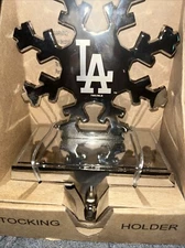 LA Dodgers/MLB/Christmas Stocking Holder Snowflake The Memory Company