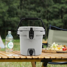 2.5 Gallon Water Jug Cooling Can Portable Beverage Dispenser & Cup Holder 9.46L