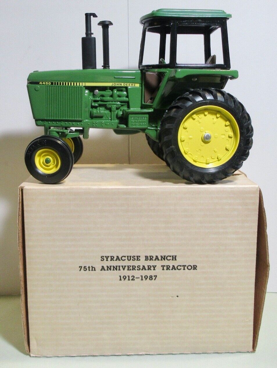 John Deere Syracuse Branch 75th Anniversary 4450 Tractor 1912-1987 NIB