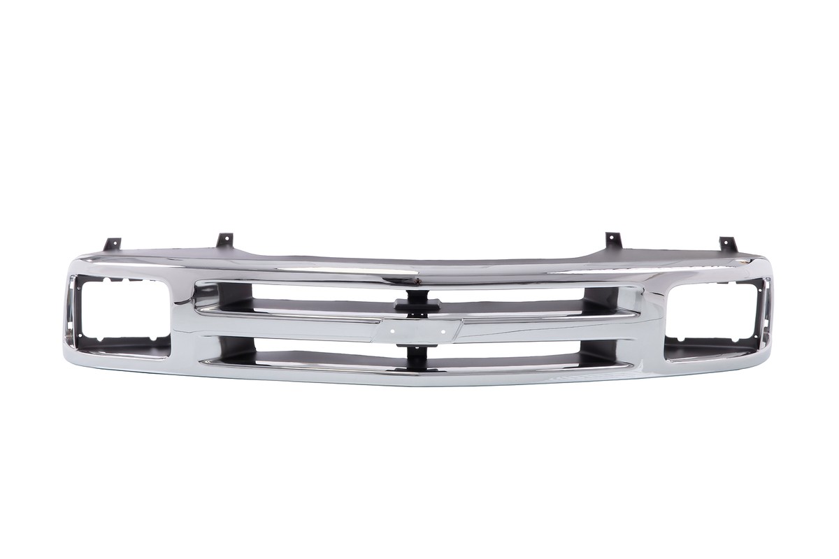 Front Grille For 94-97 Chevy S10 & Blazer (With Sealed Beam Headlights) - Gray 3 thumbnail image