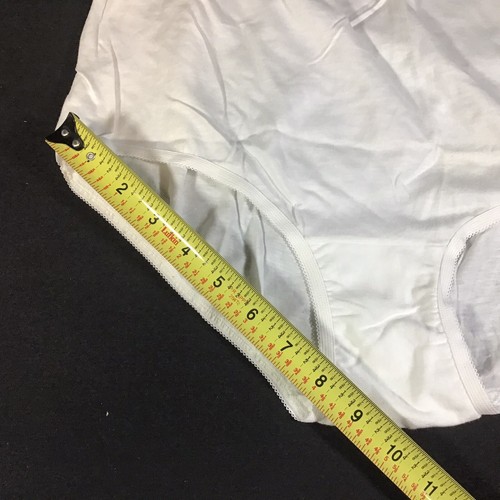 Vintage Vanity Fair Perfectly Yours Cotton Brief 15318 Star White Sz 8 New - Picture 5 of 5
