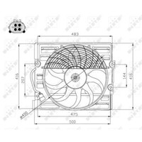 NRF 47214 LüFter MotorlüFter MotorküHler LüFtermotor LüFterrad KüHlerlüFter