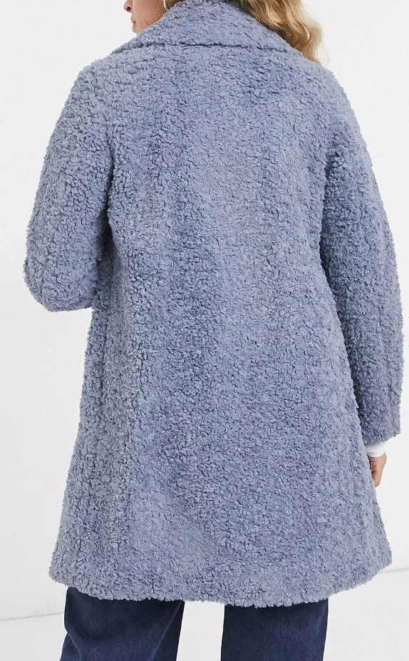 Casaco de lã Gianni Feraud 299223 azul pelúcia azul tamanho EUA12 - Imagem 2 de 3