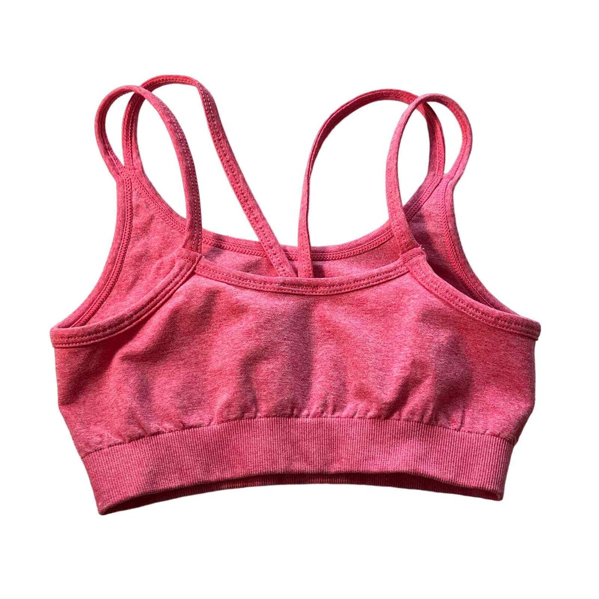 【naa】ビセラ Z BY ZELLA Girls Double Strap Sports Bra in Coral Pink Size Medium