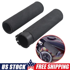 Fit For Harley Dyna Softail 1996-2024 Motorcycle 1" Black Handlebar Hand Grips