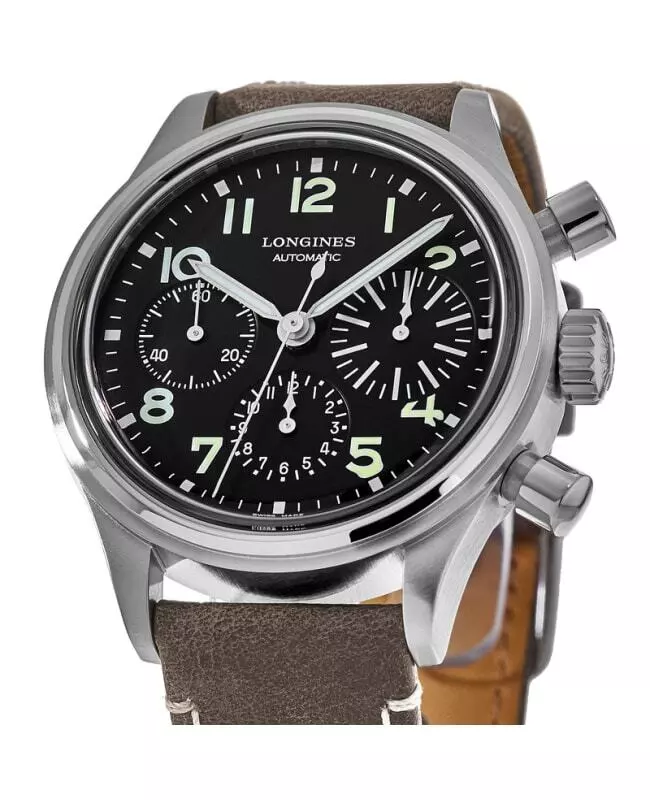 New Longines Heritage Avigation Big Eye Black Dial Men s Watch L2