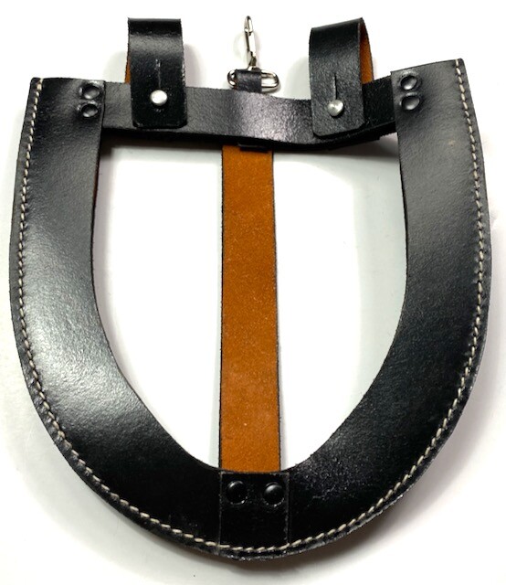 WWII GERMAN M31 PIONEER ENGINEER SHOVEL CARRIER COVER-BLACK LEATHER