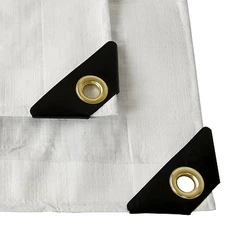 12 mil Heavy Duty Canopy Tarp WHITE 3pl Coated Tent Car Boat Cover (5% OFF 2+) 