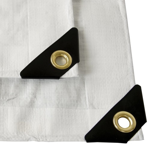 12 mil Heavy Duty Canopy Tarp WHITE 3pl Coated Tent Car Boat Cover (5% OFF 2+) - 第 1/2 張圖片