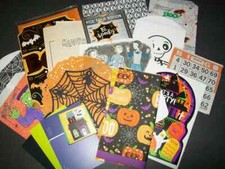 Halloween Scrapbooking Junk Journal Embellishment Kit Craft Lot 50 pc
