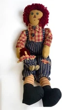 Victorias Country Home Rag Doll Primitive Look Raggedy Andy 23 Inch