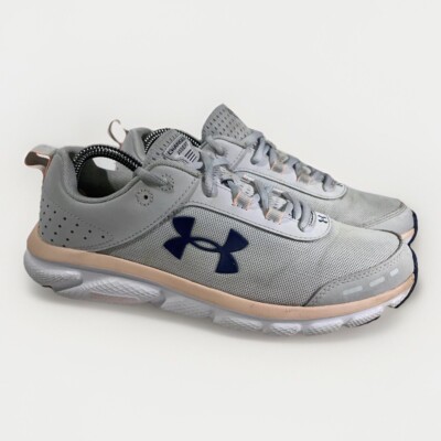 Under Armour Charged Assert 8 Running Shoes Gray 3021972-105 Womens Sz 10