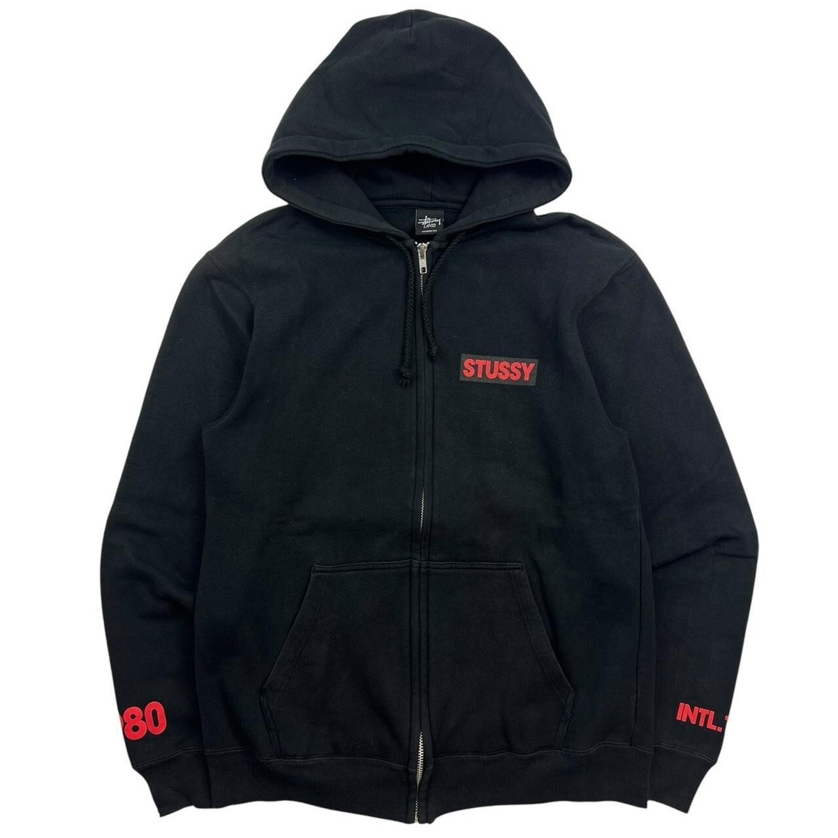 Stussy “1980” “INTL. TRIBE” Zip Up Hoodie - Large | eBay UK