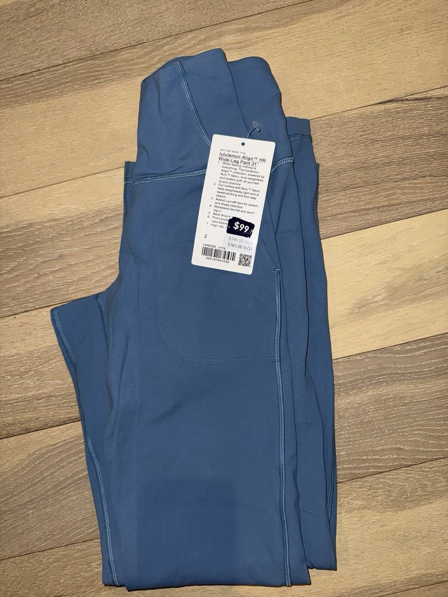 NWT Lululemon Align High-Rise Wide-Leg Pant 31 UTILITY BLUE RARE 2