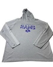 LA LOS ANGELES RAMS AUTHENTIC ATHLETIC APPAREL GRAY HOODIE SIZE 2XL-