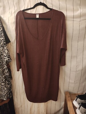 old navy Long Sleeve t shirt dress Big Neck