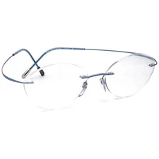 Silhouette Eyeglasses 5515 70 4640 Must Collection Blue Rimless 50[]17 140
