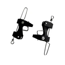 BLACK OUTRIGGER DOWNRIGGER RELEASE CLIPS TACO TIGRESS KITE FISHING PR PAIR SET