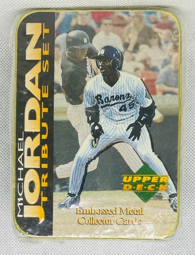 Michael Jordan Tribute Set Embossed Metal Collector Cards Upper Deck 1995