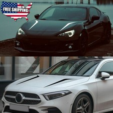 2 Pcs Universal Fit Racing Hood Stripes Decal Vinyl Stickers For Car Suv Truck