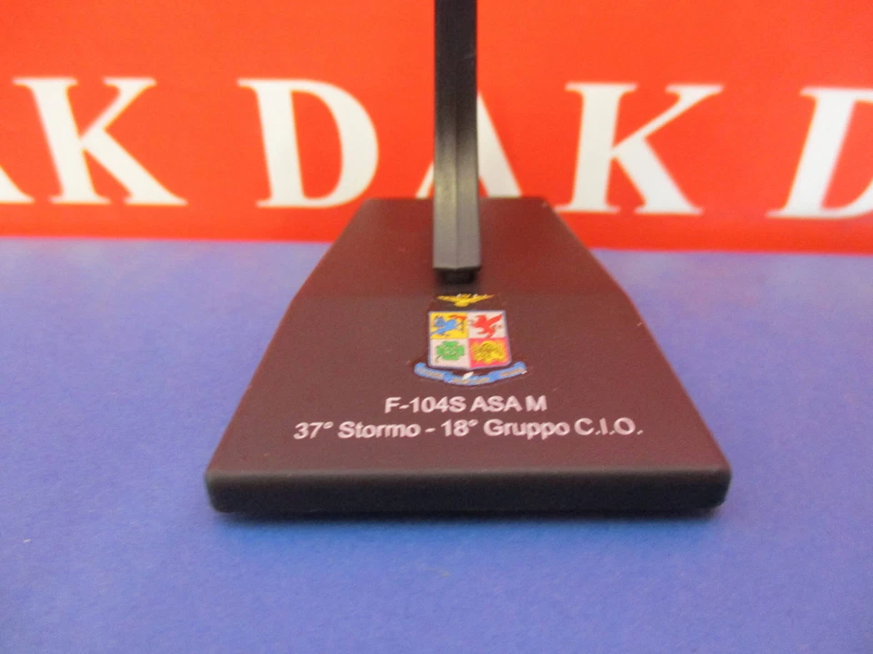Die cast 1/100 Modellino Aereo Aircraft Lockheed F-104S ASA M37 Stormo 18 Gruppo - Immagine 4 di 4