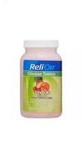 ReliOn Tropical Fruit Glucose Tablets 50 Chewable 7.4 oz Diabetics .Exp:03/2026
