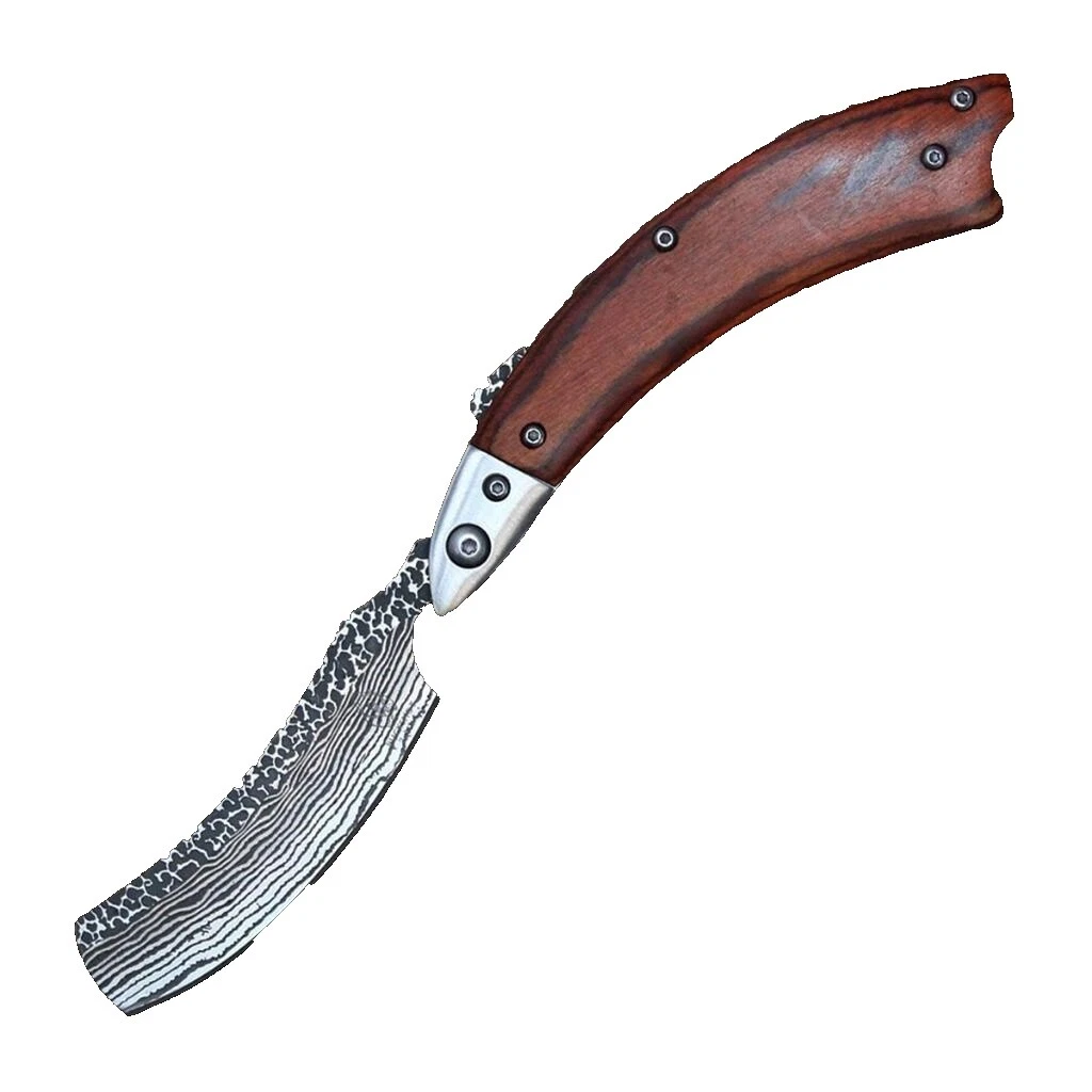 Hoja de Acero Inoxidable Mango de Madera Marrón cuchillos plegables modernos de colección